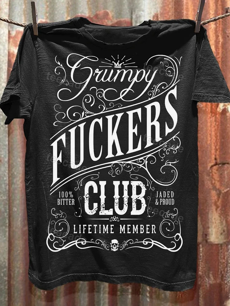 Teecade Teecade Grumpy Fuckers Club T-shirt