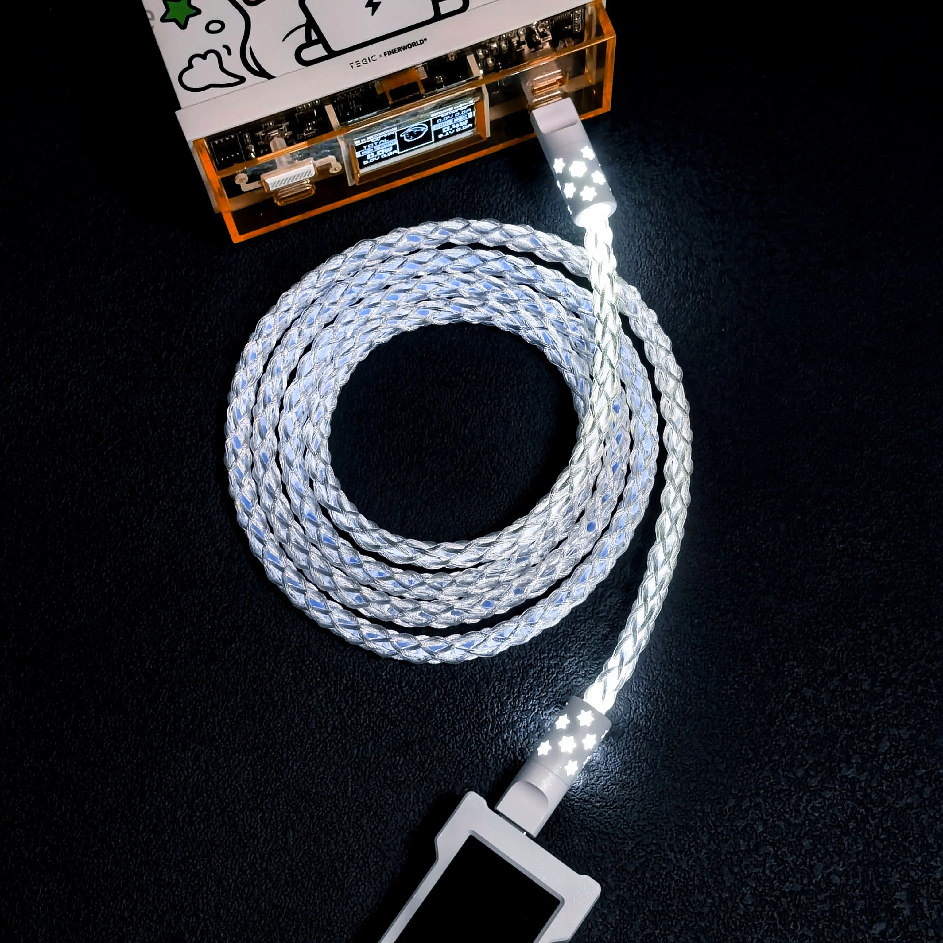 D49 Full RGB Dual Type-C Keyboard Cable