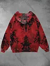 Unisex Men's Retro Graphic Print Print Casual Pocket Hooded Long Sleeve Sweatshirt
