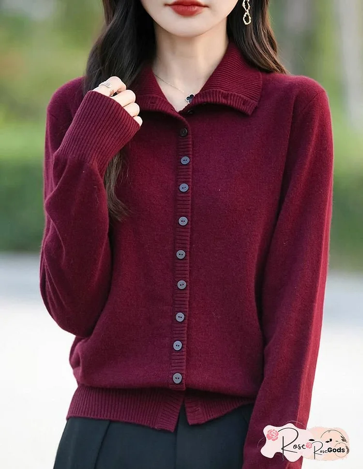 Women's High-Neck Ribbed Sweater - Soft Stretch Acrylic Blend Casual Pullover with Button Detail, All-Season Versatile Black Sweater for Casual Attire