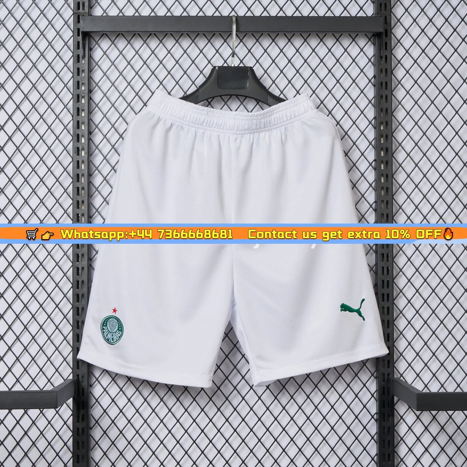Palmeiras 25-26 White Home Shorts - Fans Version