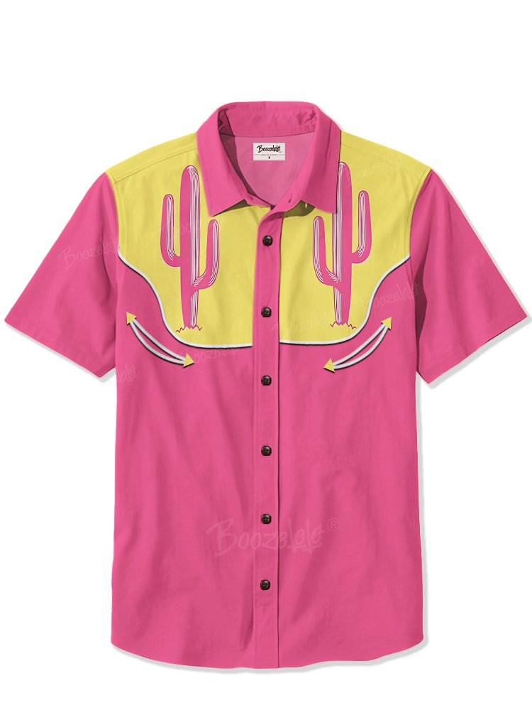 Pink Cactus - 100% Cotton Shirt