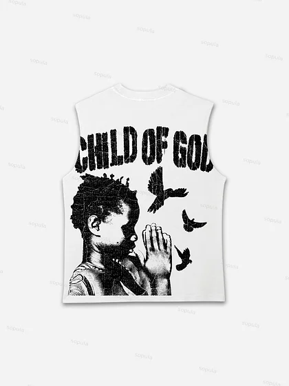 Sopula Peace In War Print Graphic 100% Cotton Short Sleeve T-Shirt