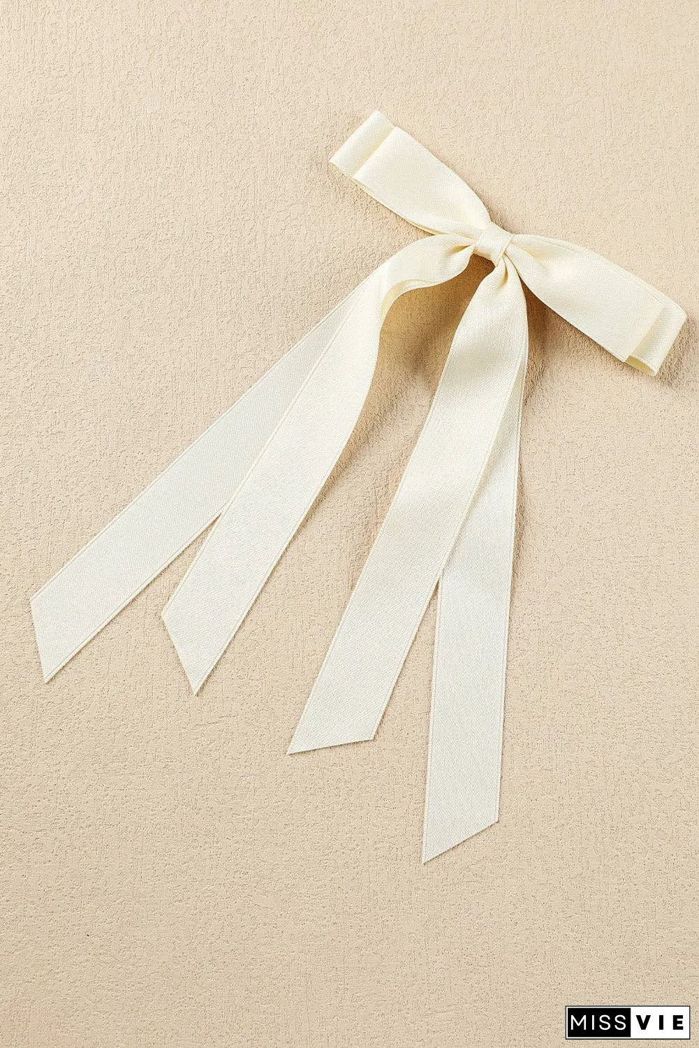 Black Elegant Terylene Double Bow Hair Clip
