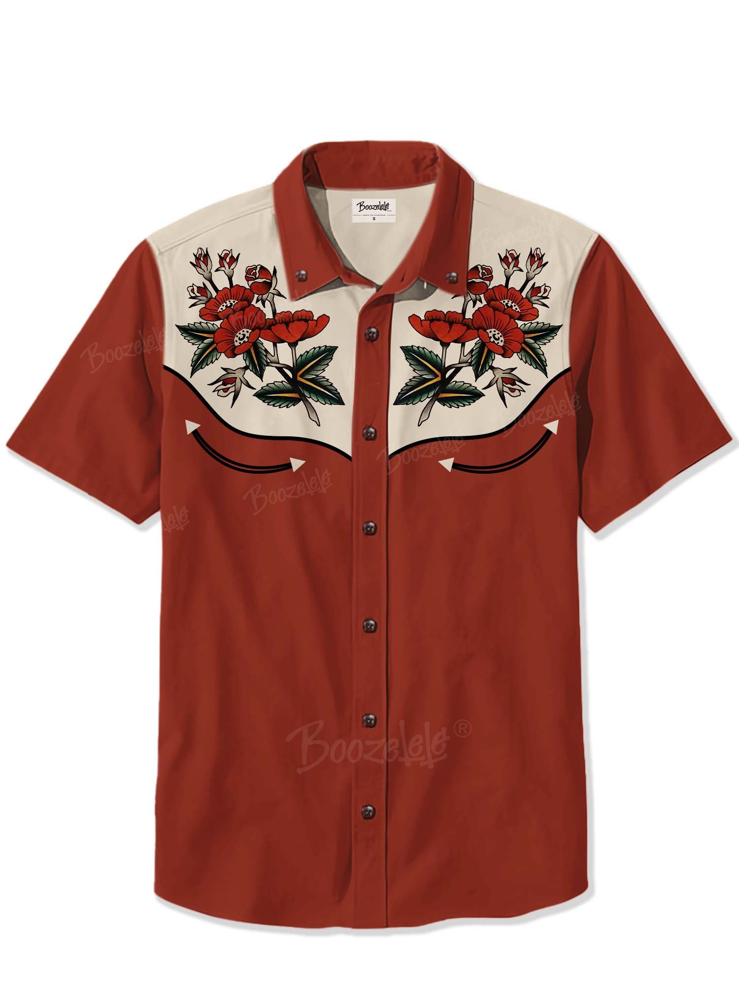 Memorial Day Poppy Flower  - 100% Cotton Shirt
