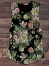 Unisex Floral Abstract Print Sweatshirt