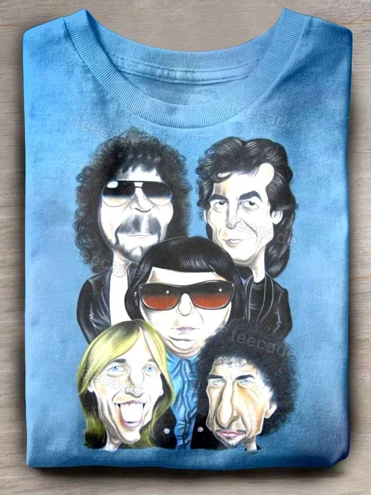 Teecade The Traveling Wilburys Band Art Print T-shirt