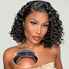 Natural Black Short Curly Bob Wig
