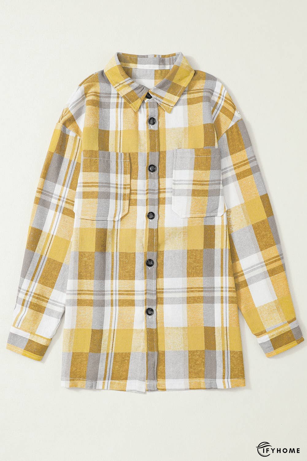 Plaid Button Up Patch Pocket Shirt | IFYHOME