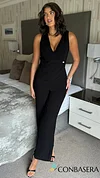 Myla Black Sleeveless Jumpsuit