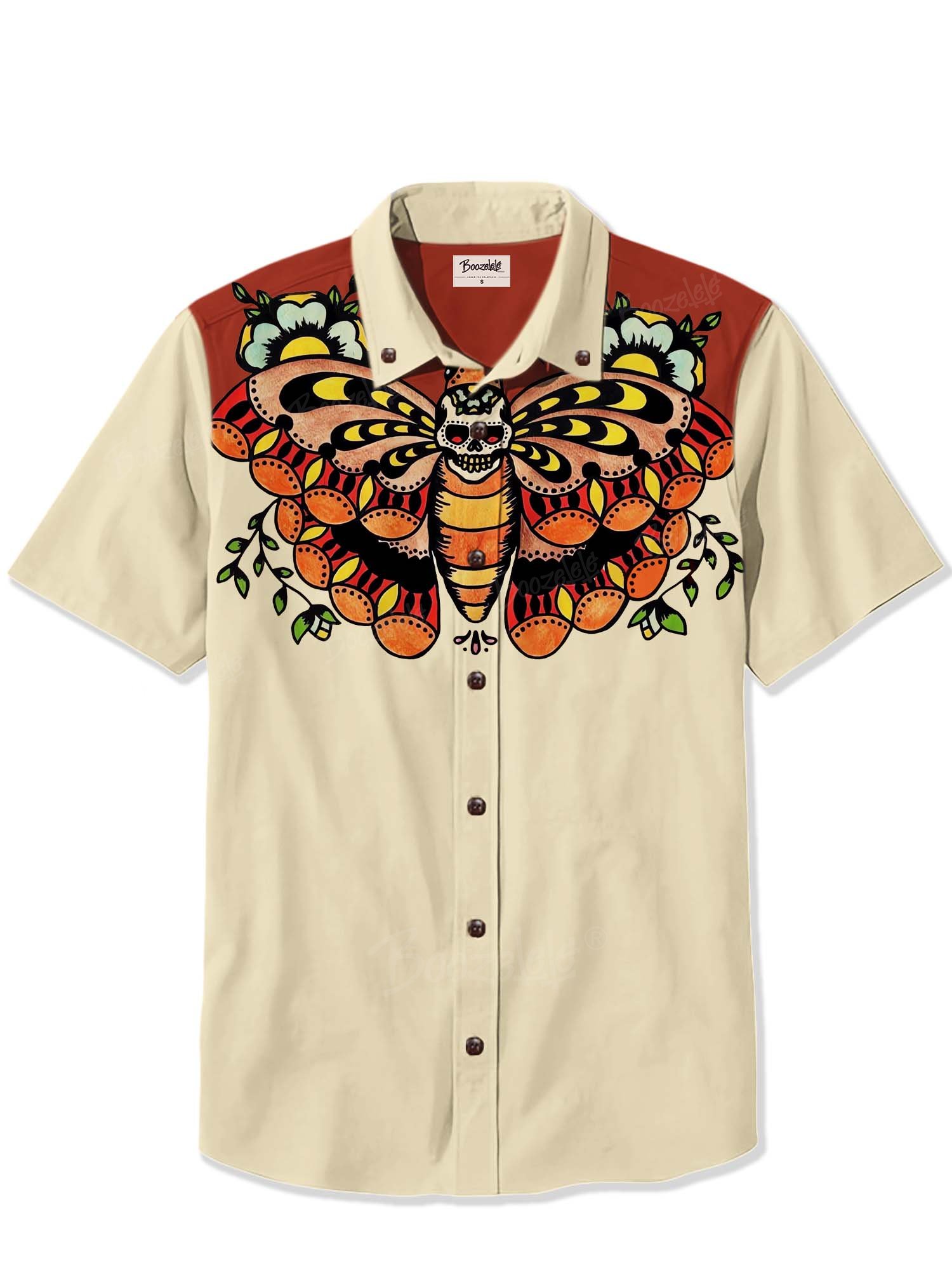 Halloween Death'S-Head Moth - 100% Cotton Shirt