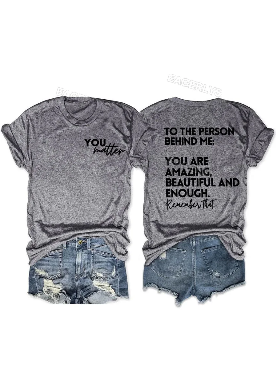 Eagerlys You Are Amazing Beautiful And Enough T-shirt Eagerlys