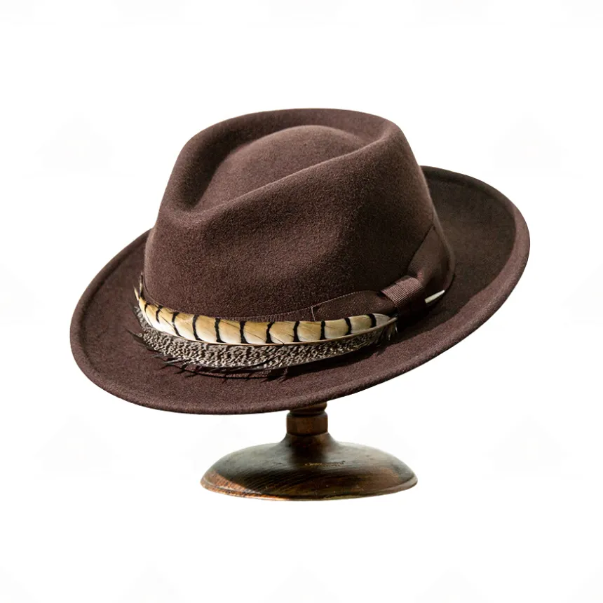 Home Prefer Unisex Fedora &ndash; Stylish Wide Brim Felt Panama Dress Hat