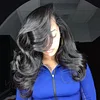 Brazilian Long Hair Black Water Wave Wig
