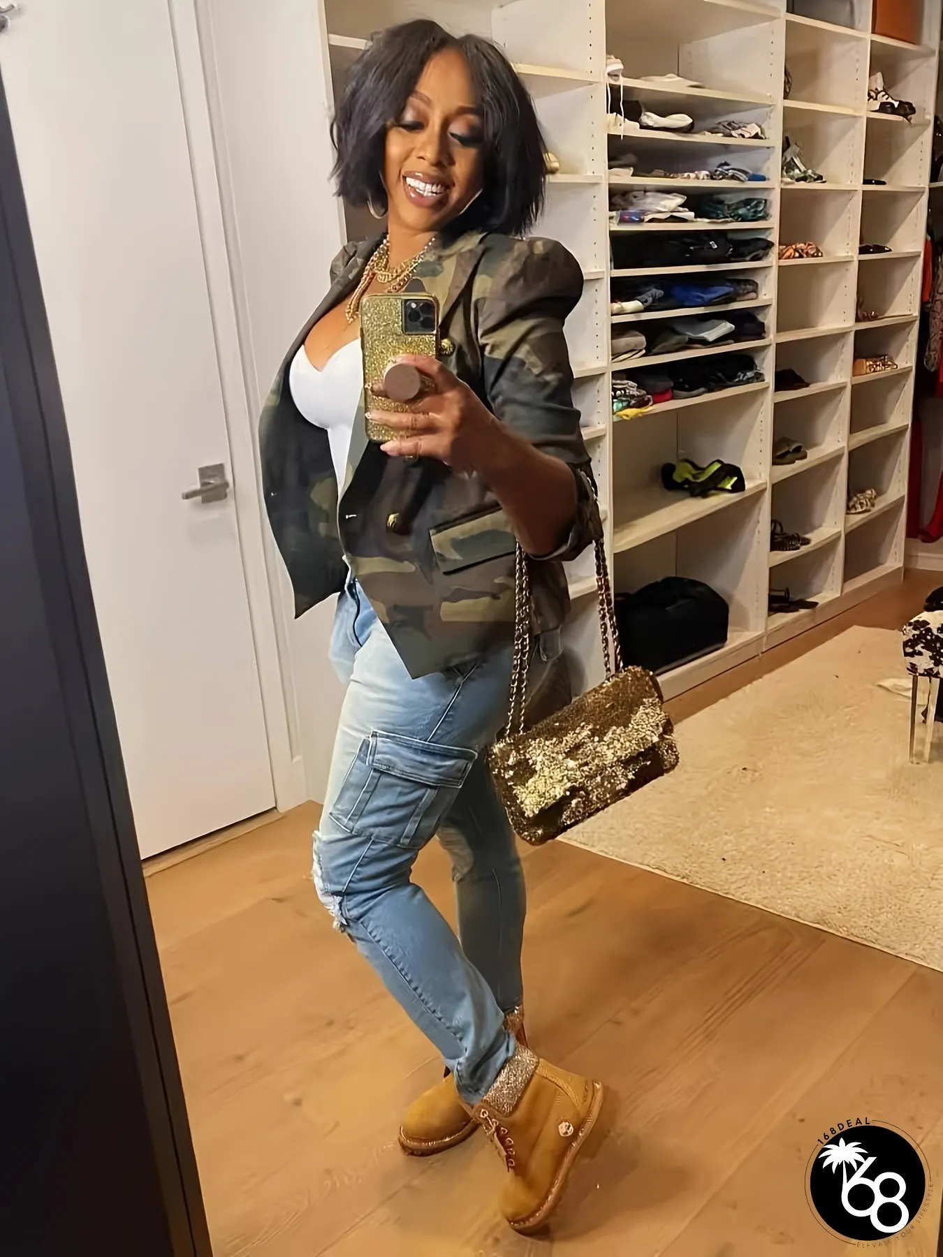 Womens Camo Cropped Blazer Lightweight Slim Fit Jacket All-Season Outerwear for Streetwear | 168DEAL