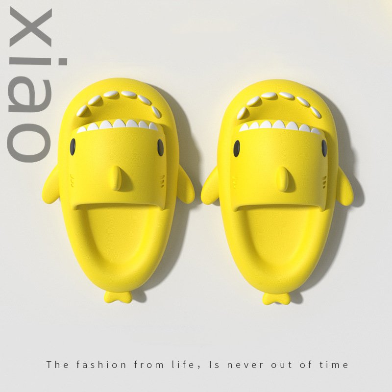 Summer Shark Slippers Women Shark Slides Men Bathroom Flip Flops Adult Home Anti-skid Flat Shoes Couple Children's Funny Sandals