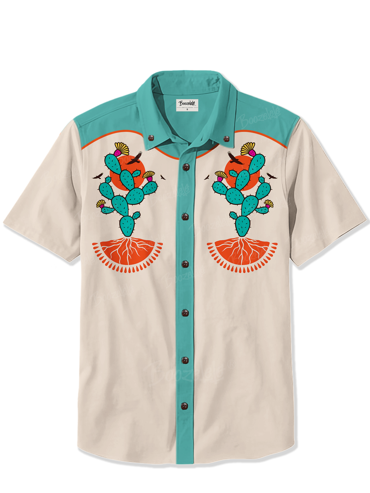 Western Sunset Cactus - 100% Cotton Shirt
