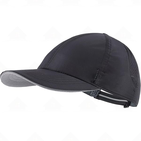 Home Prefer Mens Womens Quick Dry Performance Running Cap Lightweight Reflective Sports Hat UPF 50+ Outdoor Athletic Sun Cap