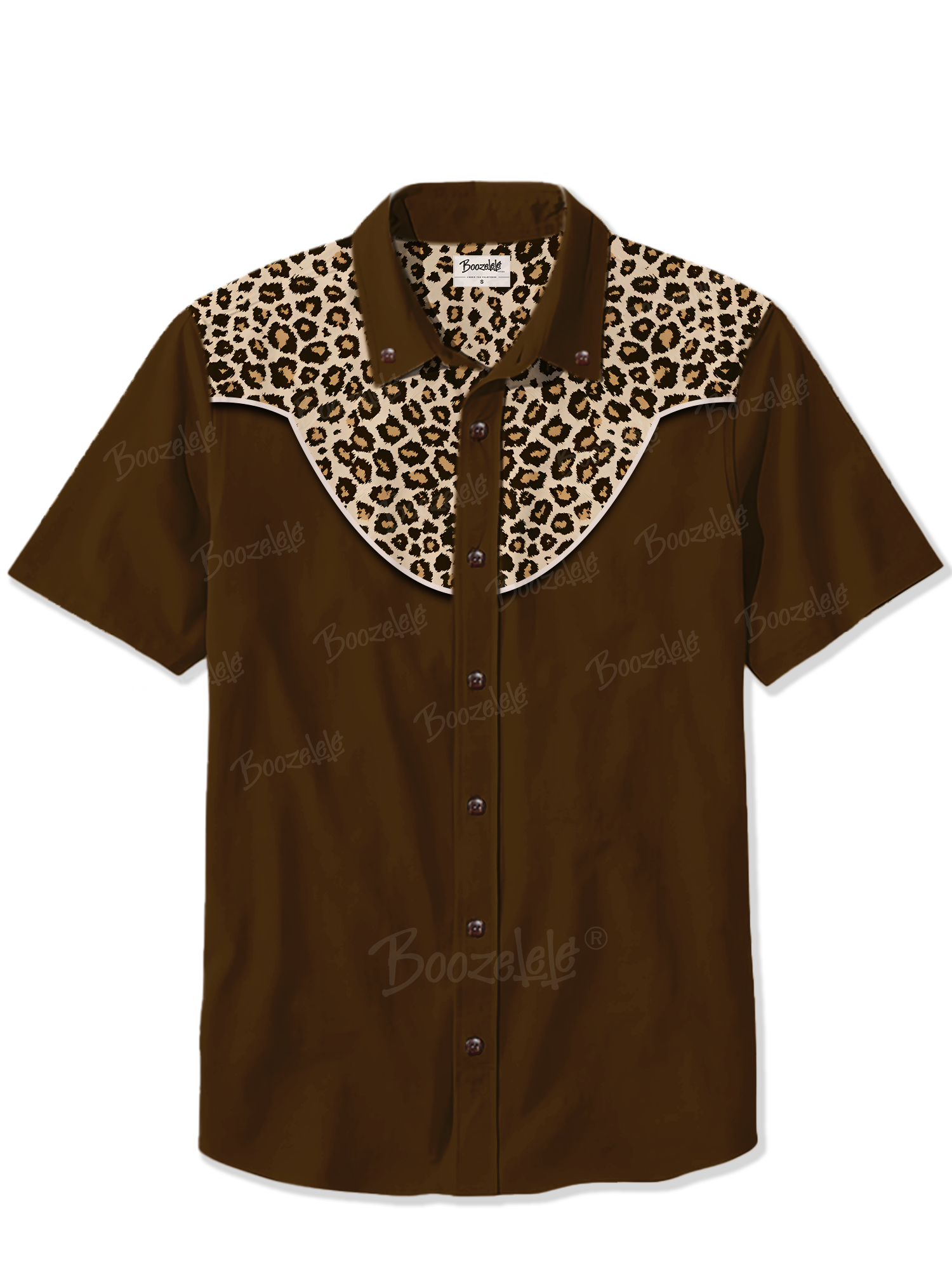 Vintage Leopard Print - 100% Cotton Shirt