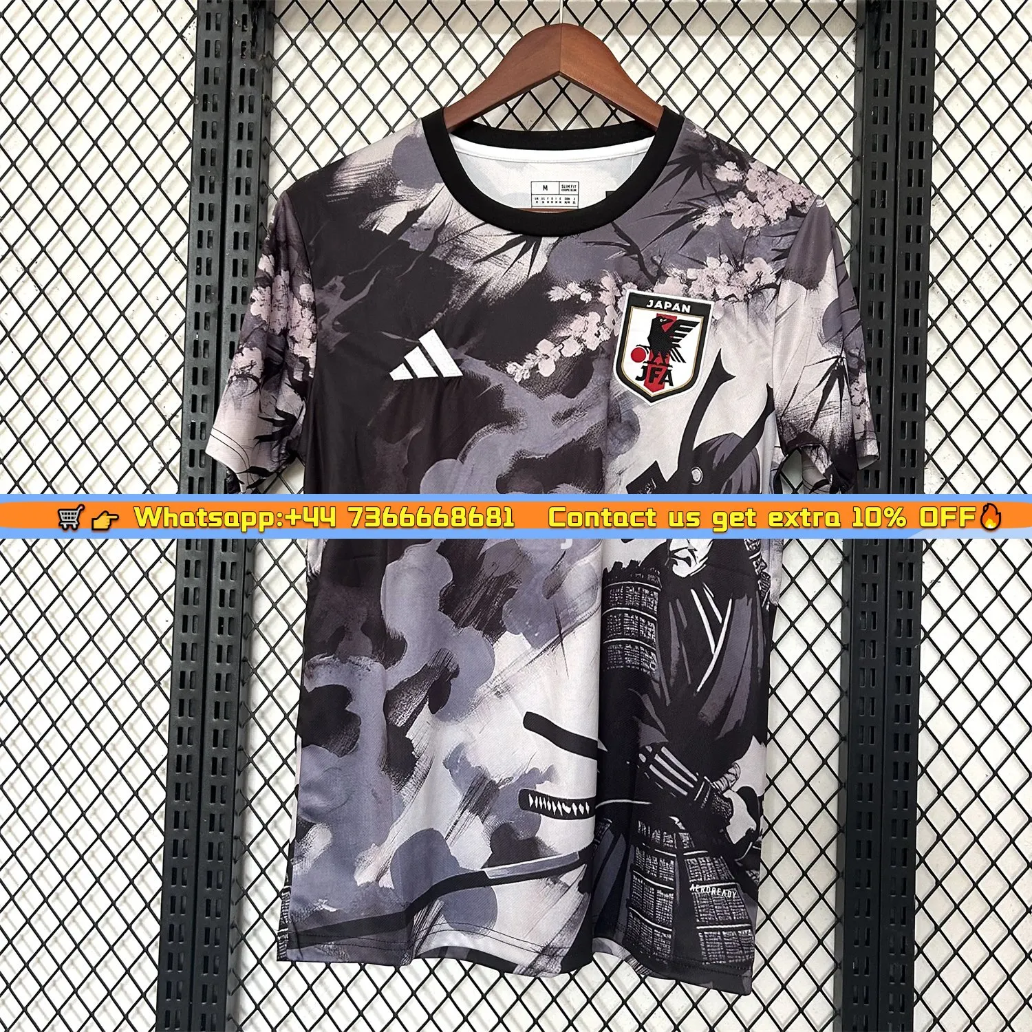 Japan 25-26 Black Samurai Under The Cherry Tree Special Jersey - Fans Version