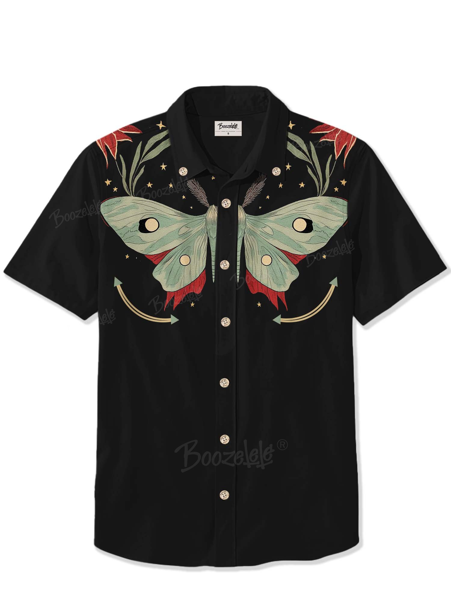 Butterflies And Flowers - 100% Cotton Shirt