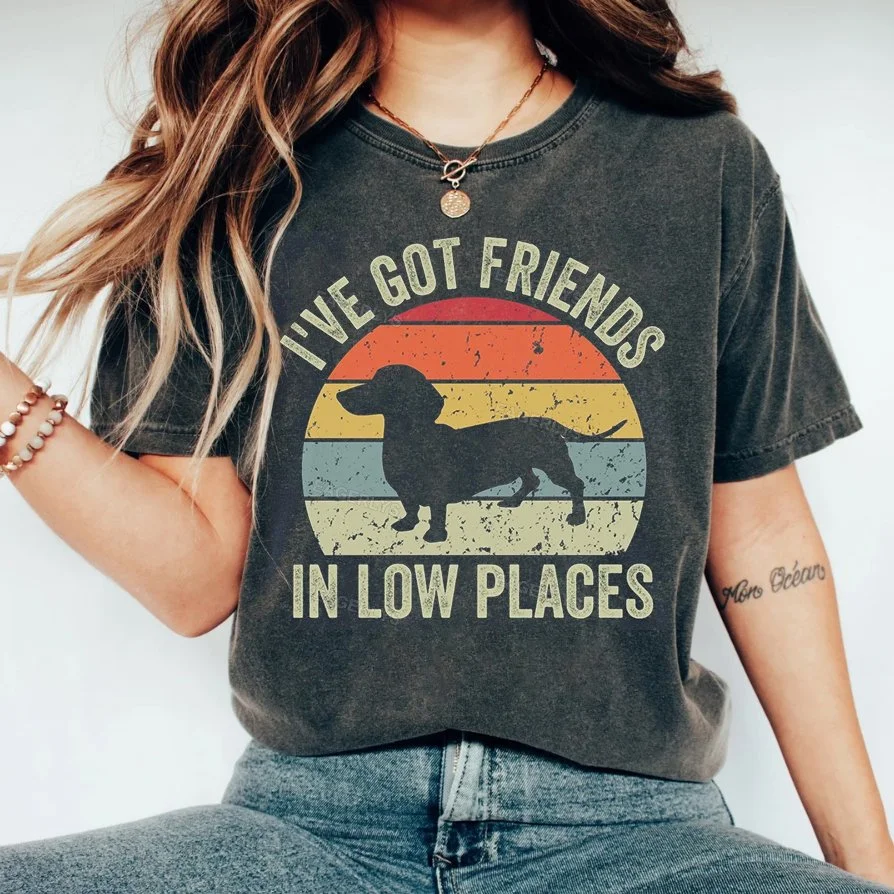 Eagerlys Vintage Dachshund T-shirt Eagerlys