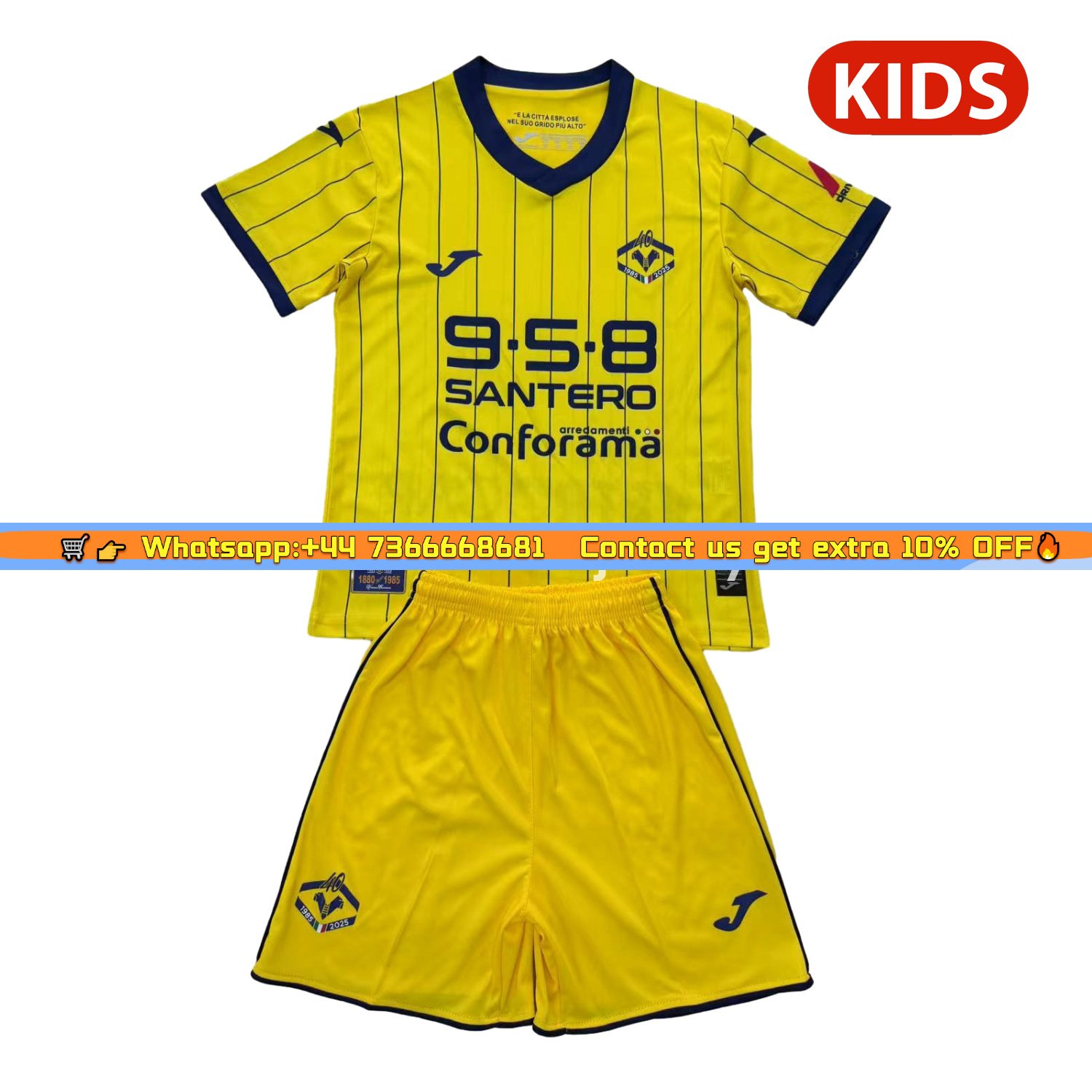 Hellas Verona 24-25 Scudetto 40 Years Commemorative Kids Kit