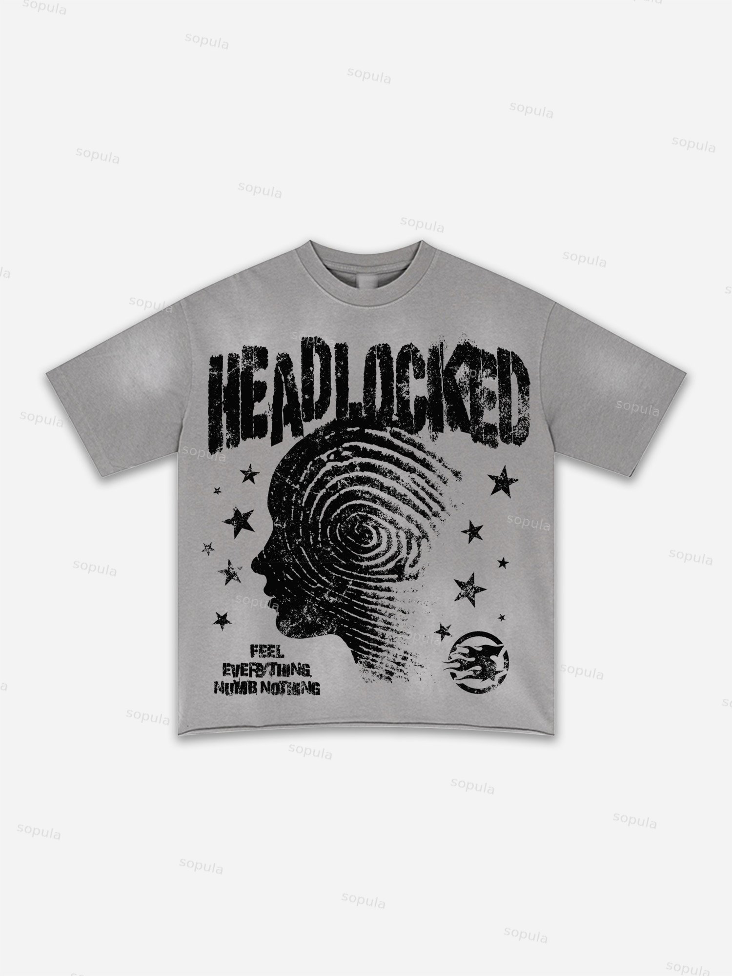 Mental Health Mental Distress Vintage Graphic Washed T-shirt