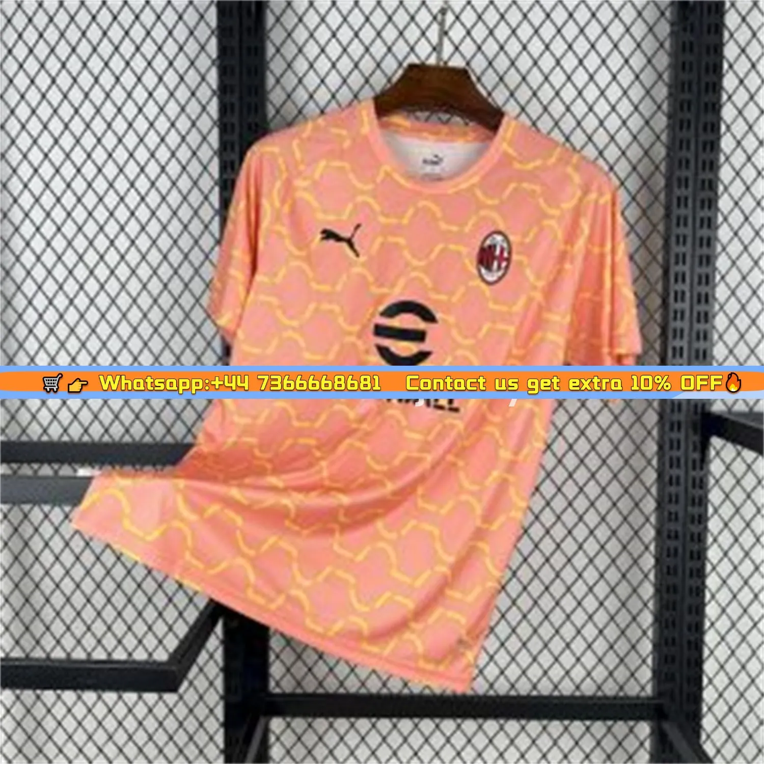 AC Milan 25-26 Orange Training Jersey - Fans Version