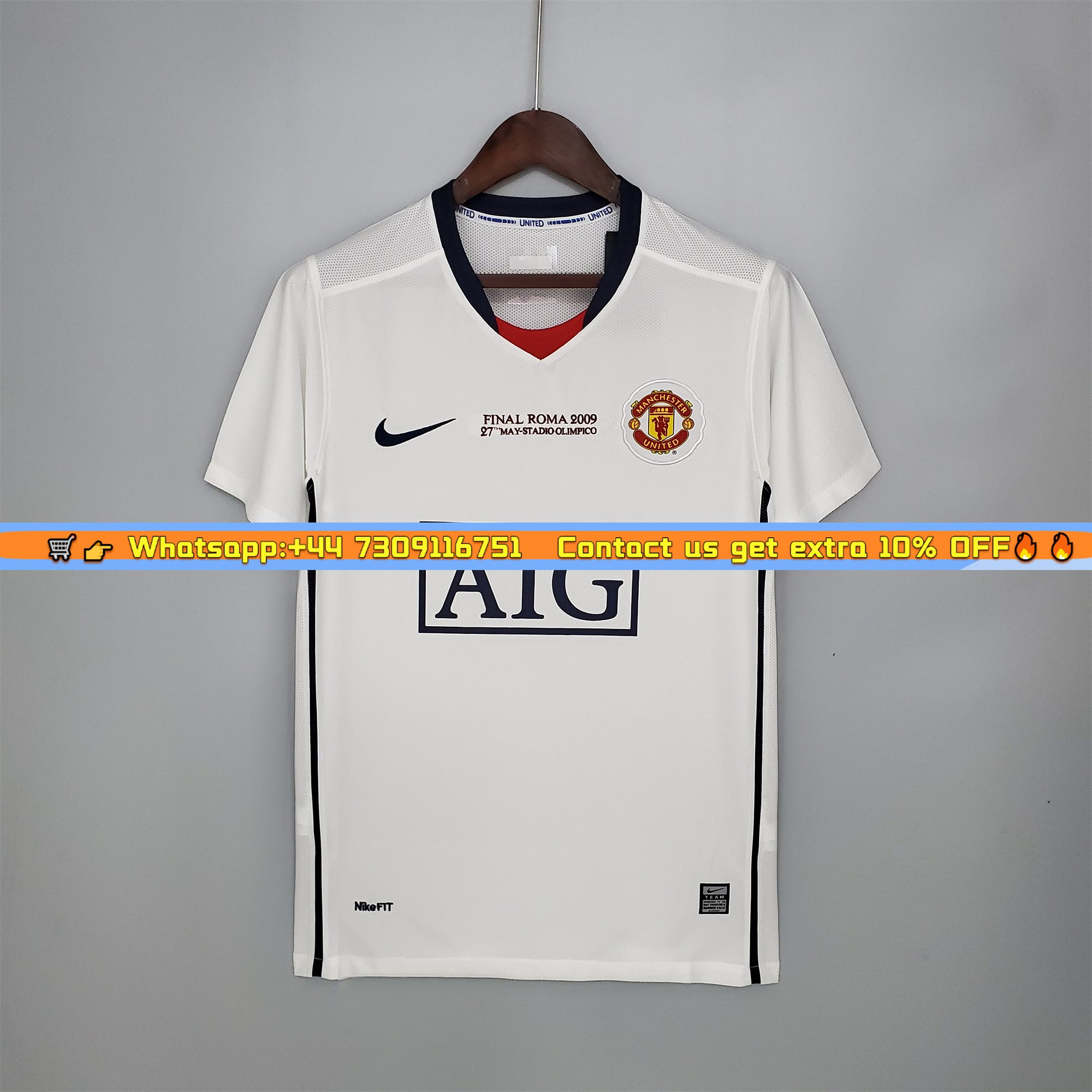 Manchester United Retro 08-09 Away Jersey - Champions League Final Version