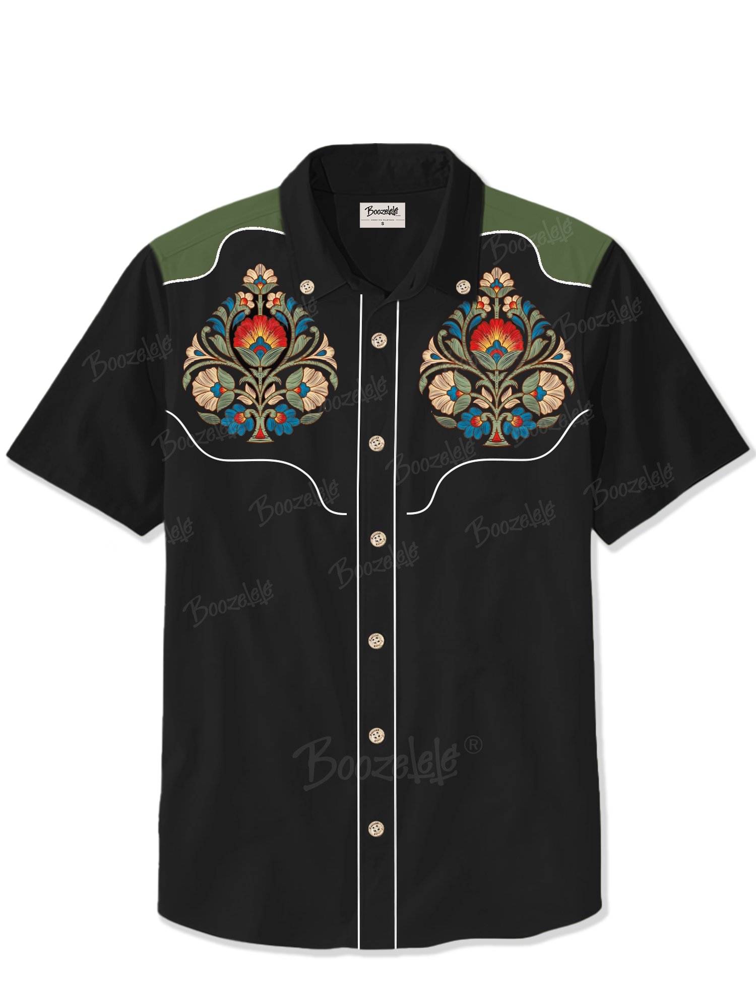 Retro Heart Pattern - 100% Cotton Shirt