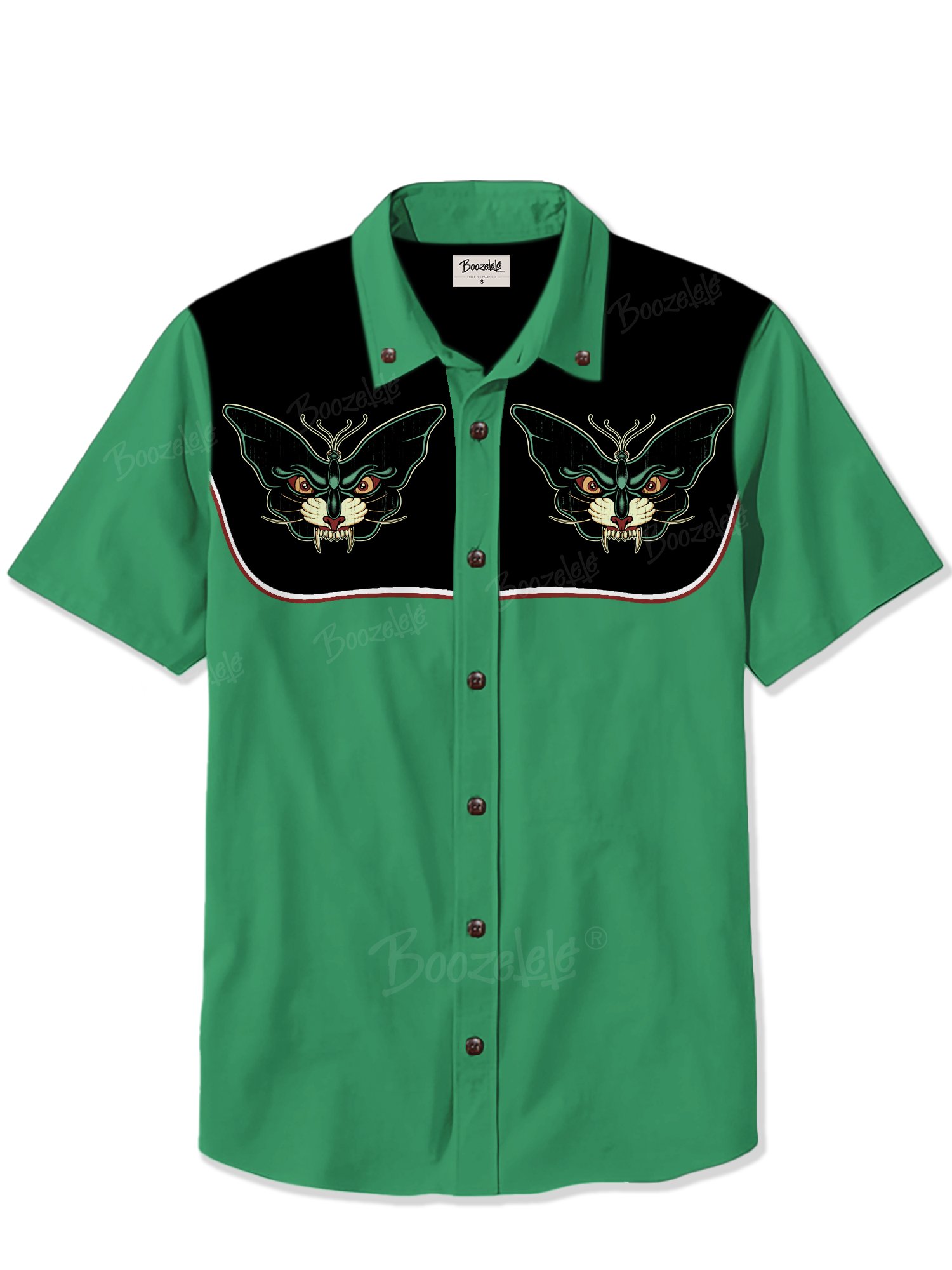 【Eastern Snuck X Boozelele】Butterfly Tiger- 100% Cotton Shirt