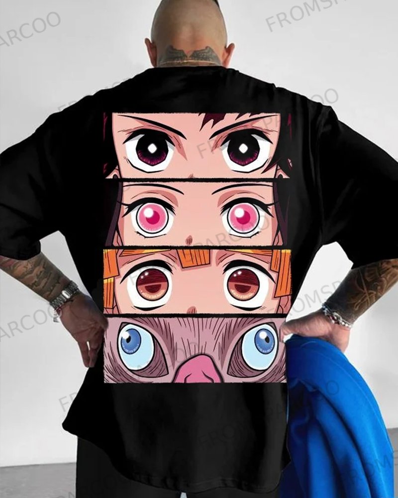 Unisex Anime Print T-Shirt