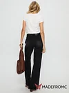Carianne Low Rise Wide Leg Jeans Washed Black