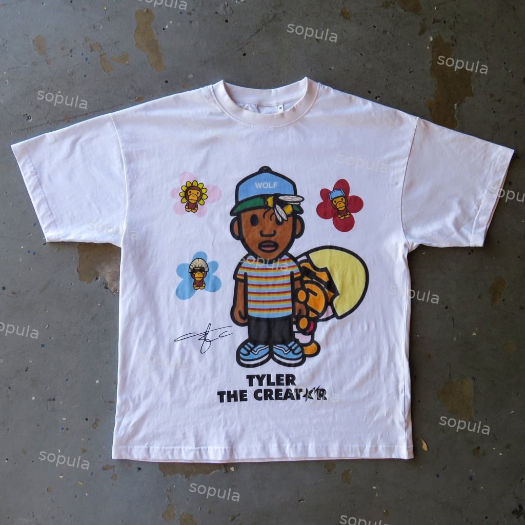 Sopula Vintage Tyler The Creator Graphic Cotton T-Shirt