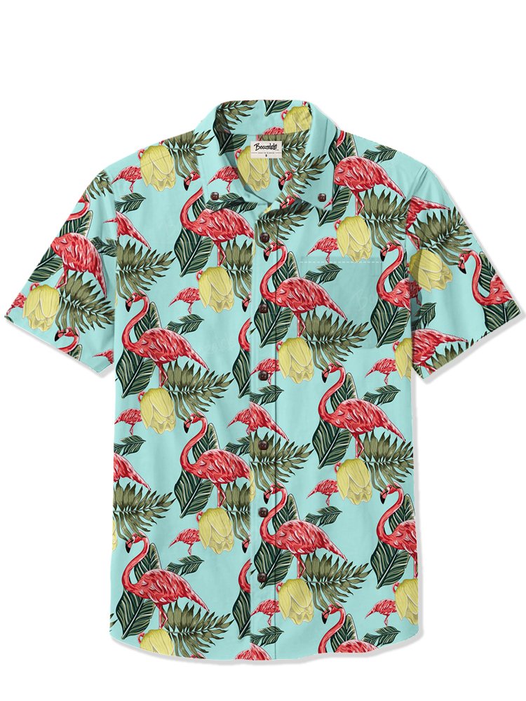 Island Flamingo - 100% Cotton Shirt