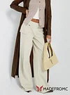 Paltrow Mid Rise Wide Leg Cargo Jeans Cream