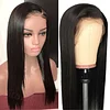 Sexy Charming Elegant Centre Parting Glueless Long Black Straight Wig