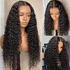 Brazilian Black Water Wave Long Curly Wig