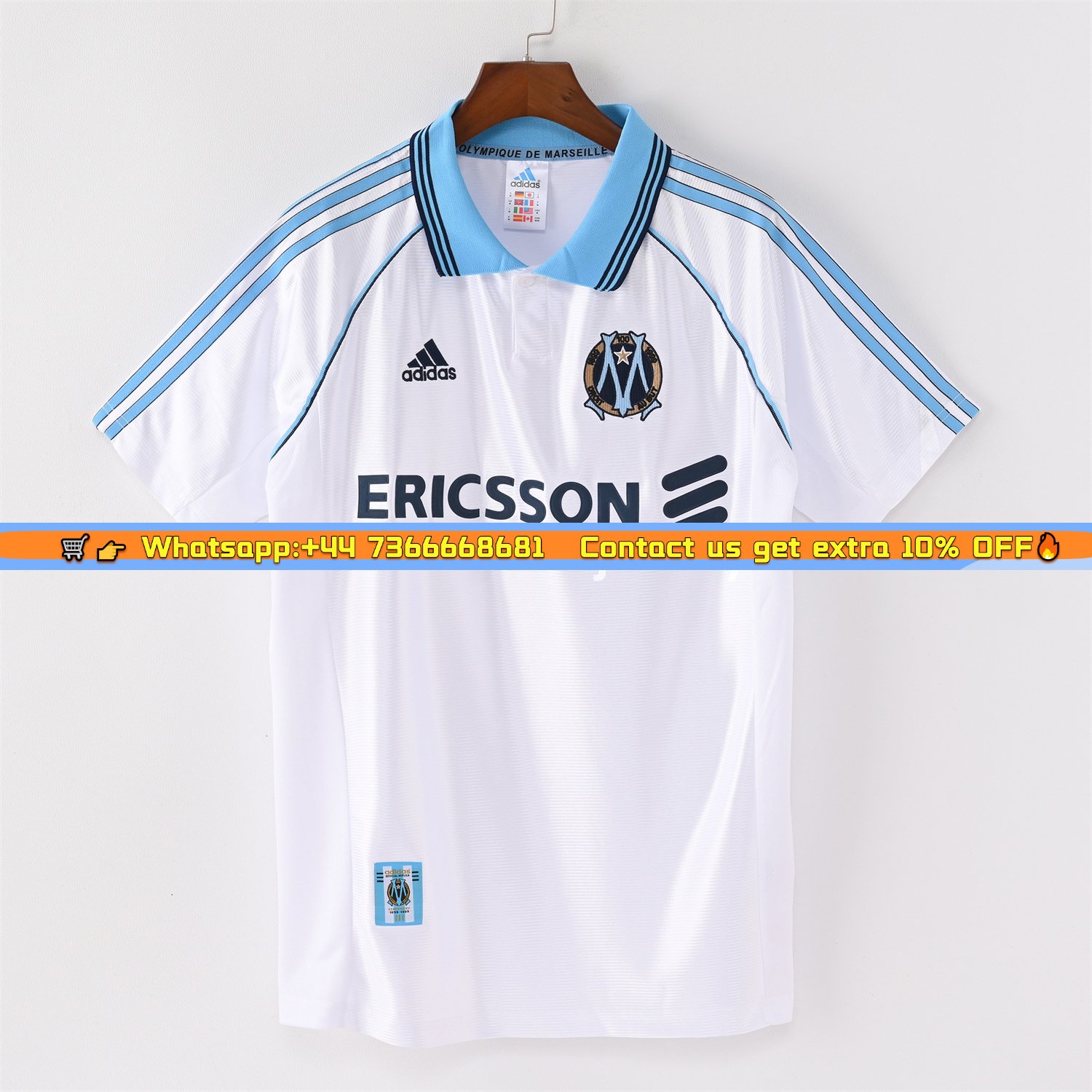 Retro Marseille 1998-99 Home Jersey