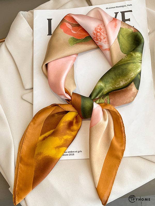 Square Floral Printed Scarfs&Hats | IFYHOME