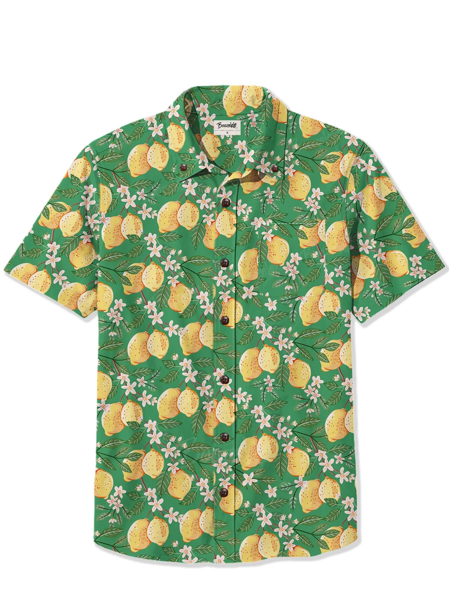 Lemon Flower- 100% Cotton Shirt