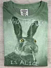 Unisex Smoking Bunny Print Casual Short Sleeve T-Shirt