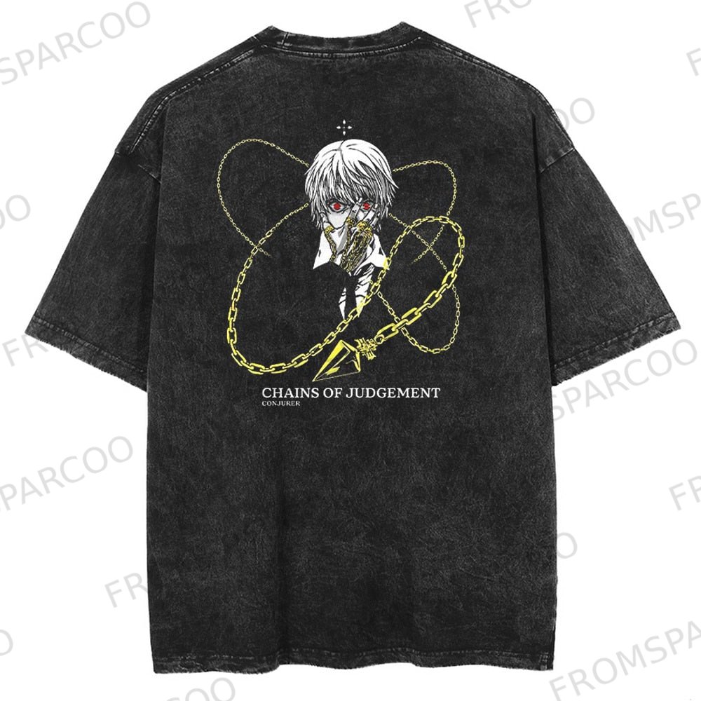 "Kurapika" 2-Sided Vintage Oversized T Shirt