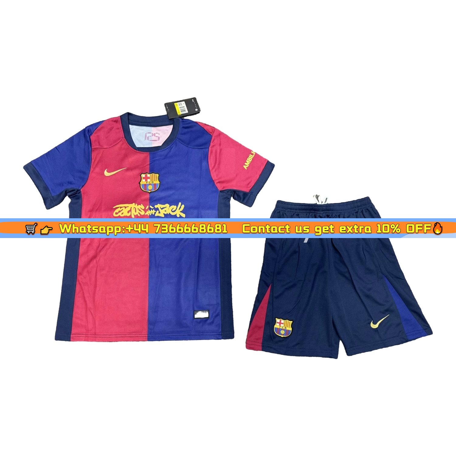 B.A.R.S.A x Travis Scott New 24-25 Home Kids Kit