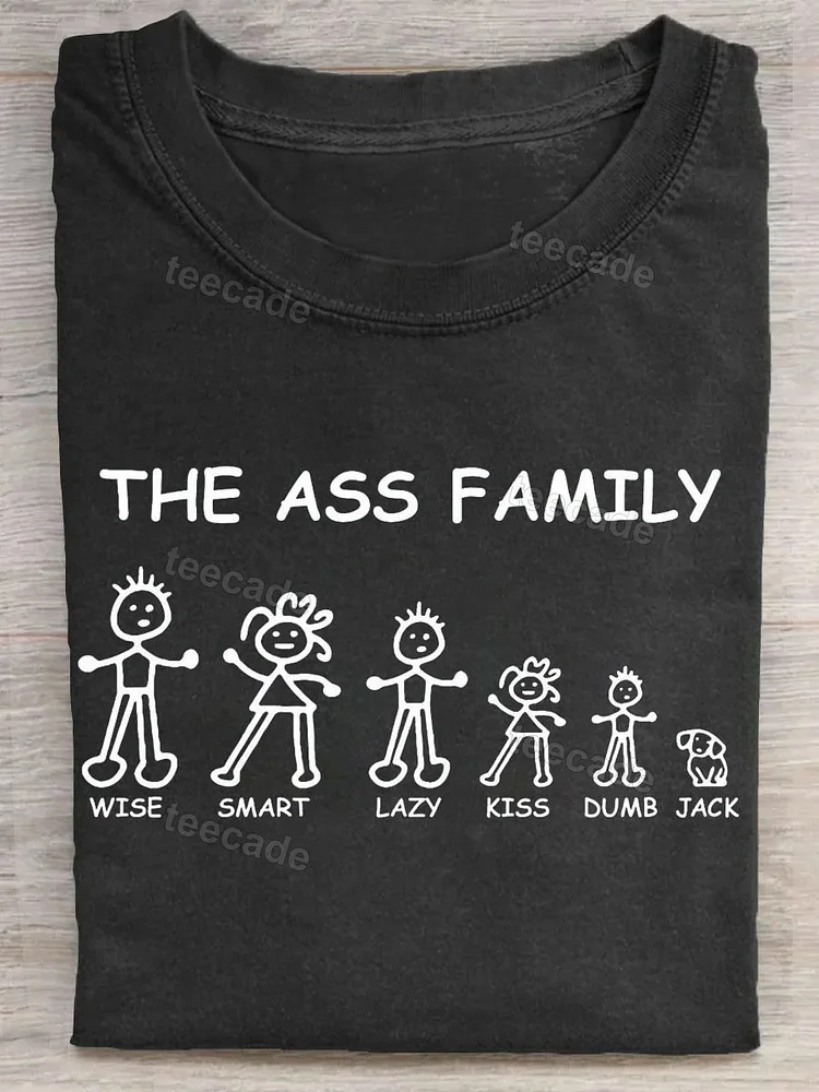 Teecade Teecade The Ass Family T-shirt