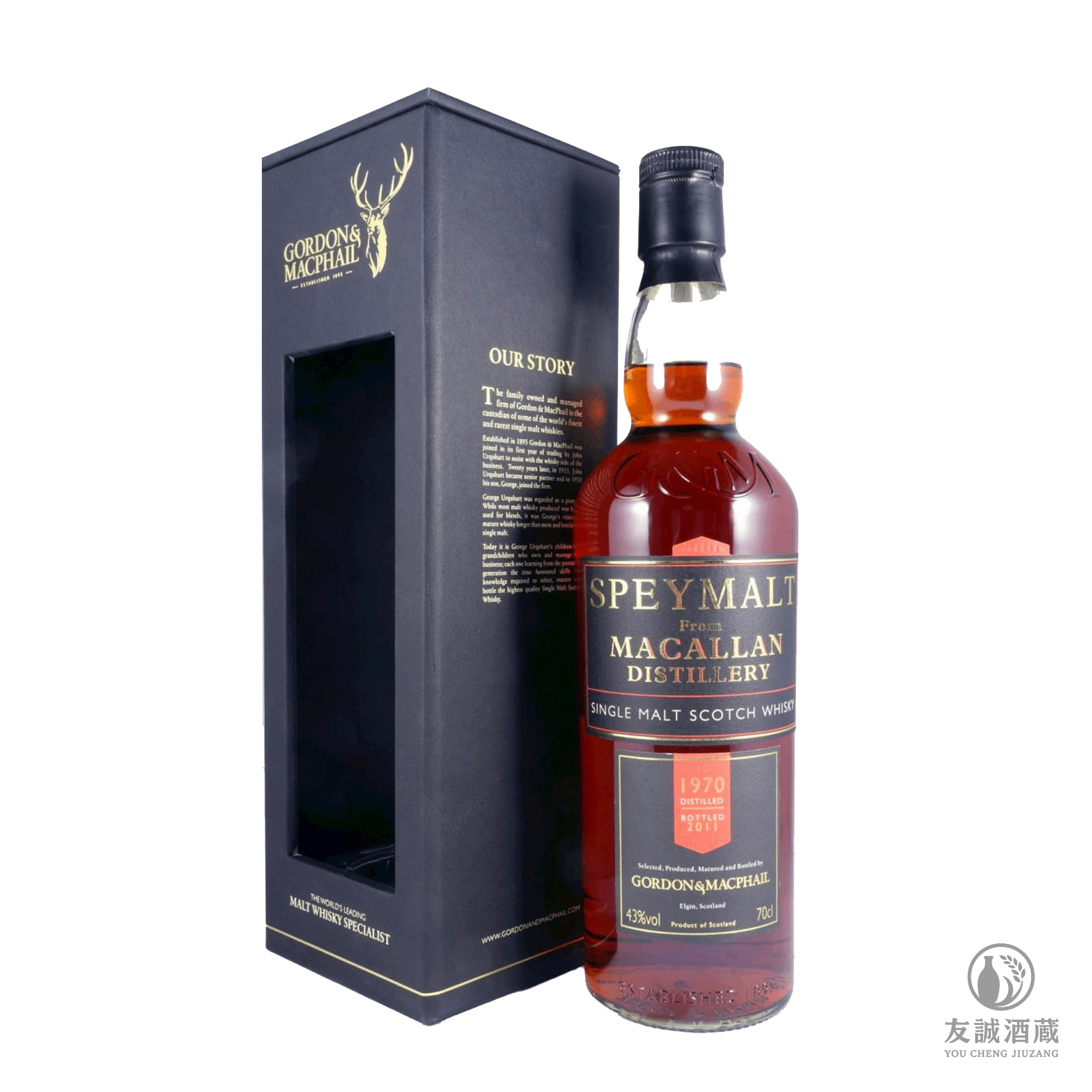 麥卡倫Macallan - Speymalt (Gordon MacPhail)1970年威士忌 友誠酒藏