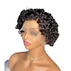 Glueless Pixie Cut Brazilian Short Curly Bob Wig