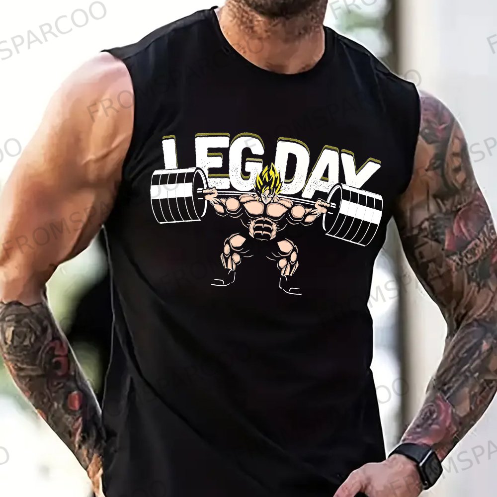 Men's Anime Print Ultimate Gym Tank Top
