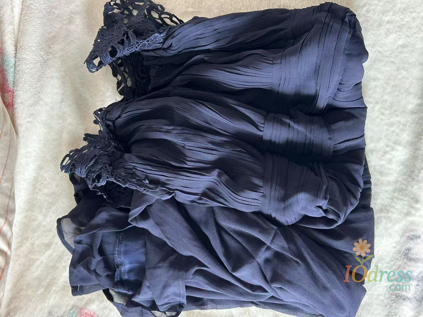 navy blue dress chiffon